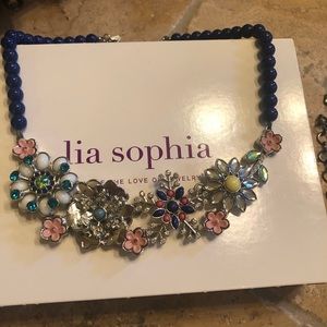 Lia Sophia flower necklace.